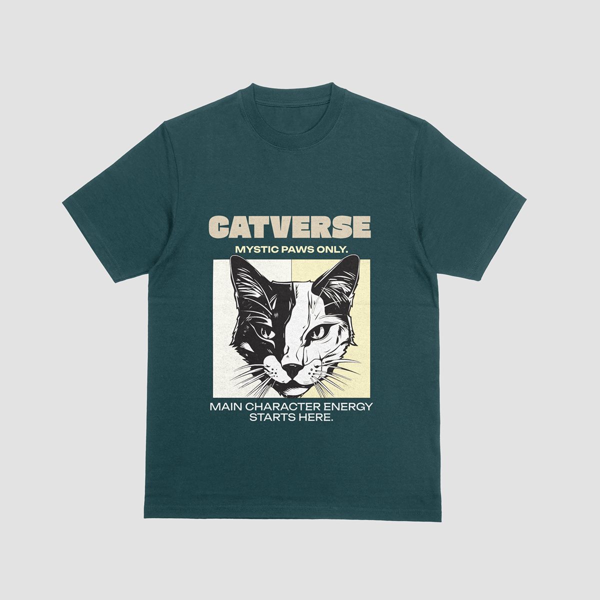 the eclipse & co. "catverse" oversized t shirt the eclipse & co. "catverse" oversized t shirt