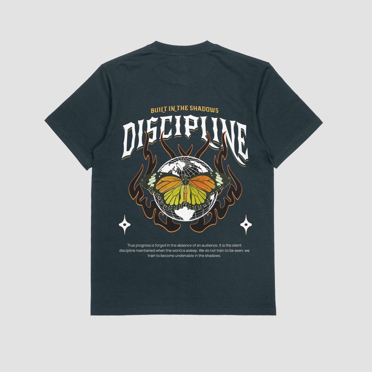 the eclipse & co. "discipline" oversized t shirt the eclipse & co. "discipline" oversized t shirt