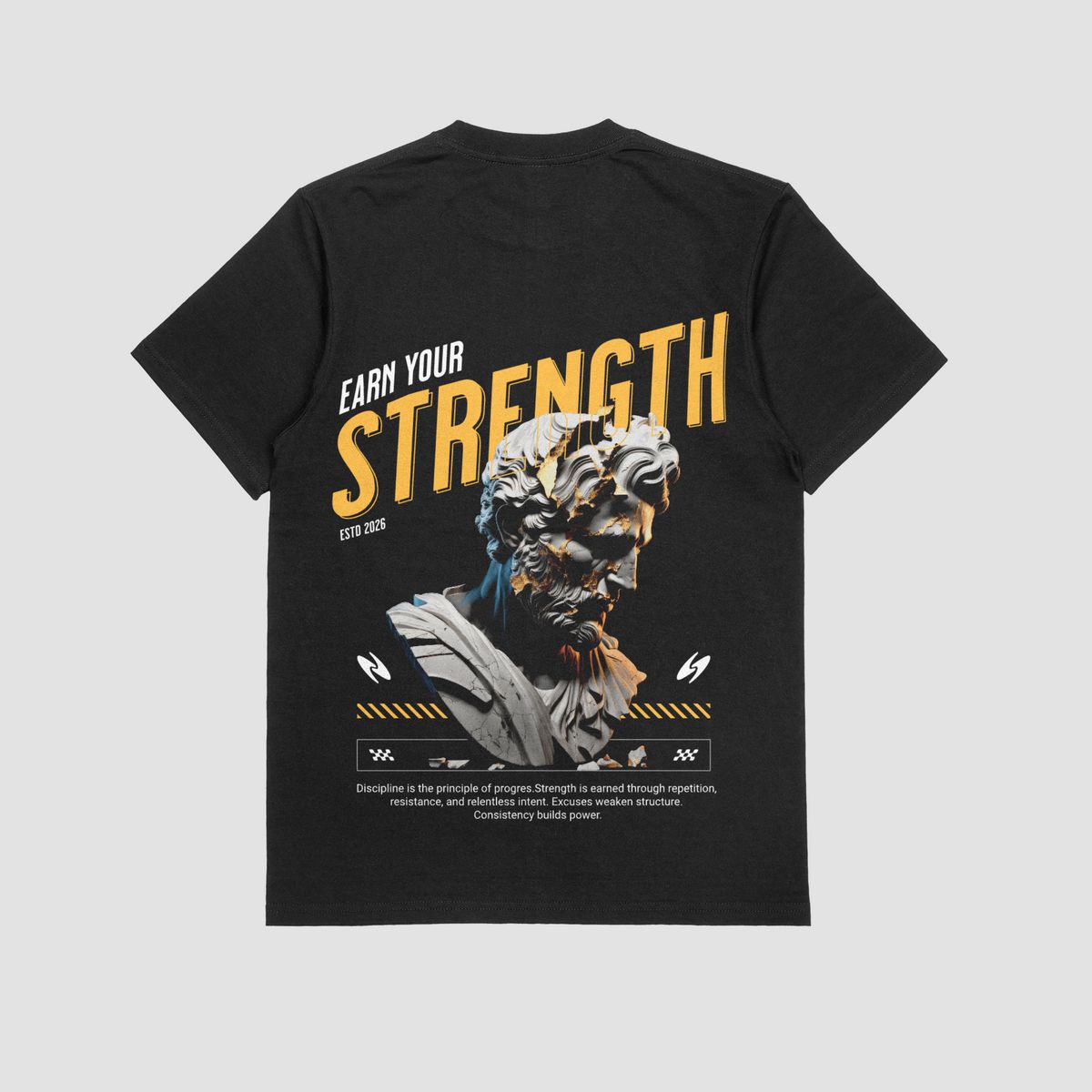 the eclipse & co. "earn your strength" oversized t shirt