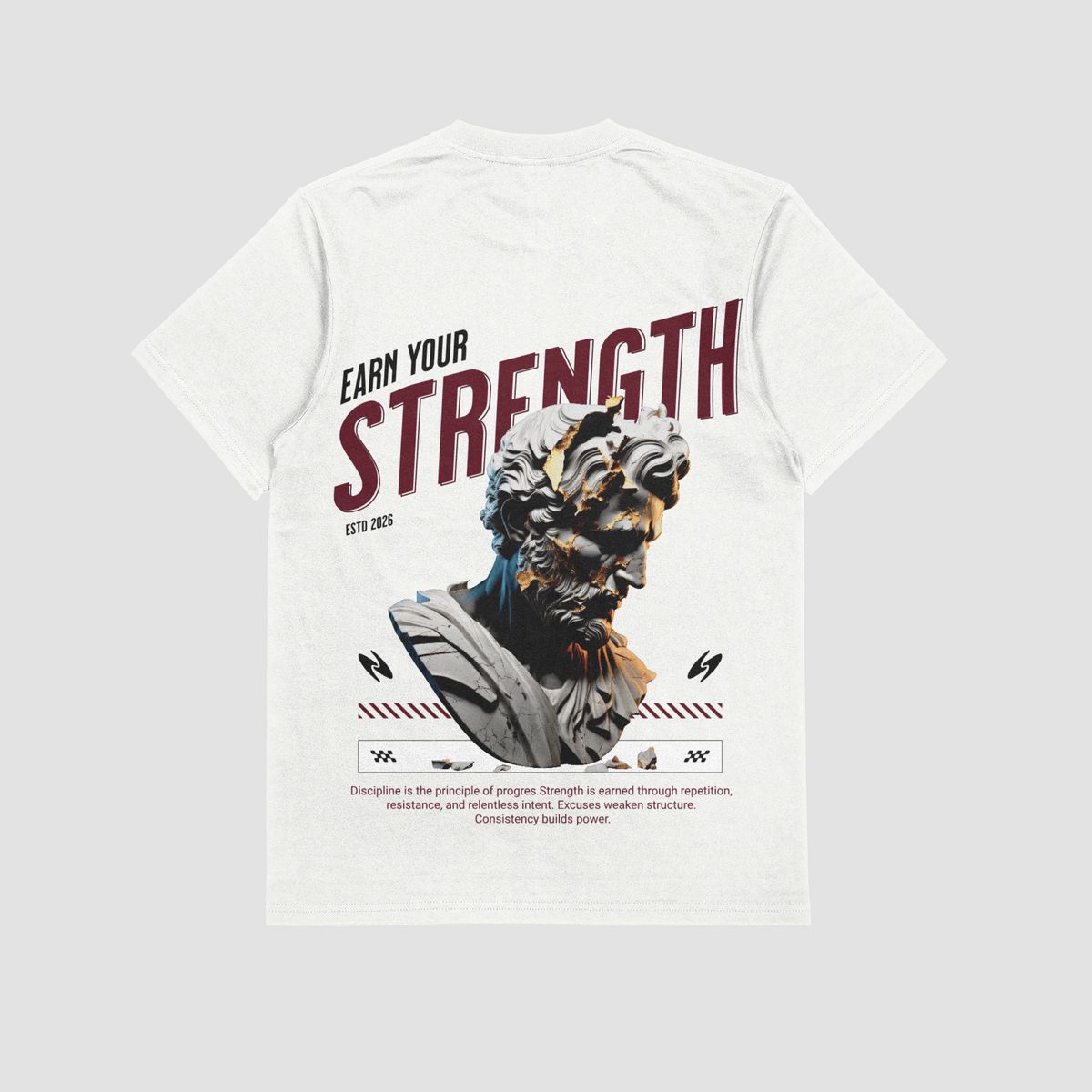 the eclipse & co. "earn your strength" oversized t shirt