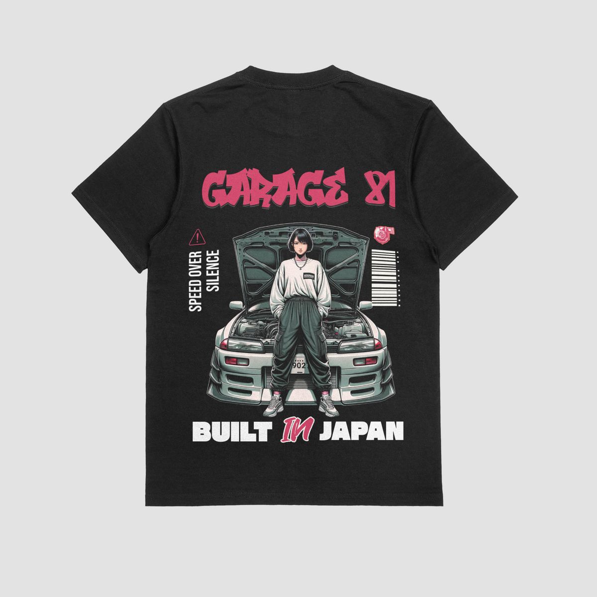 the eclipse & co. "garage 81" oversized t shirt the eclipse & co. "garage 81" oversized t shirt