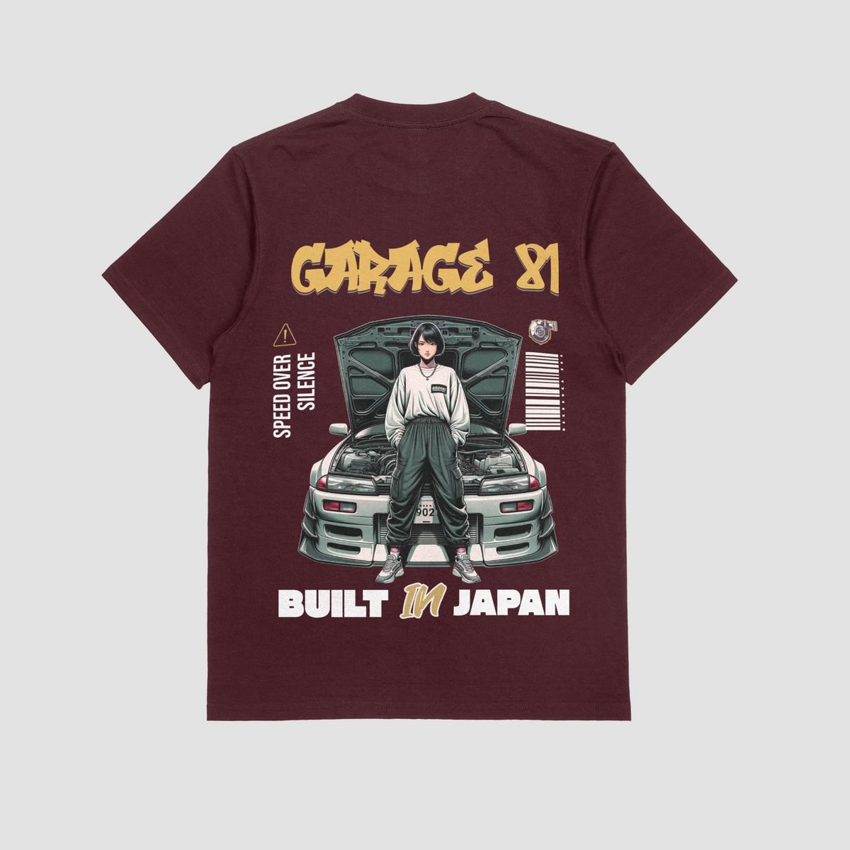 the eclipse & co. "garage 81" oversized t shirt the eclipse & co. "garage 81" oversized t shirt