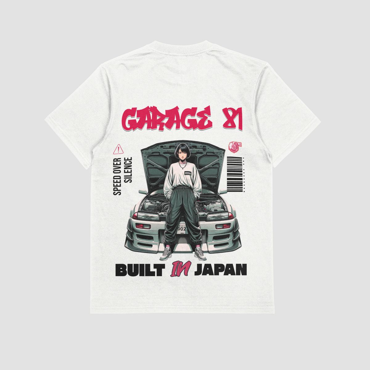 the eclipse & co. "garage 81" oversized t shirt the eclipse & co. "garage 81" oversized t shirt