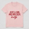 the eclipse & co. "just a girl and her dog" oversized t shirt the eclipse & co. "just a girl and her dog" oversized t shirt