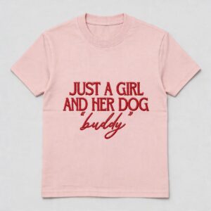 the eclipse & co. "just a girl and her dog" oversized t shirt