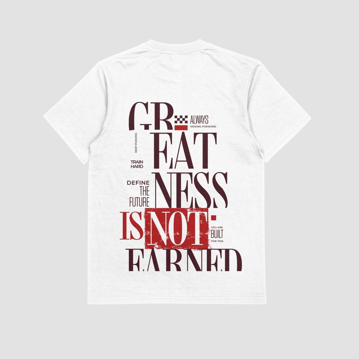 the eclipse & co. "greatness is not" oversized t shirt the eclipse & co. "greatness is not" oversized t shirt