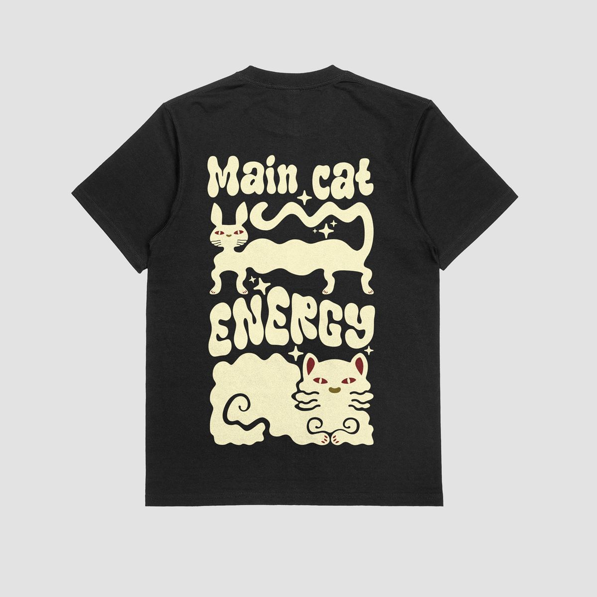 the eclipse & co. "main cat energy" oversized t shirt