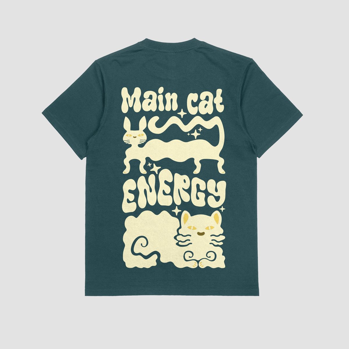 the eclipse & co. "main cat energy" oversized t shirt