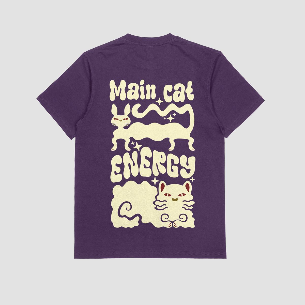 the eclipse & co. "main cat energy" oversized t shirt