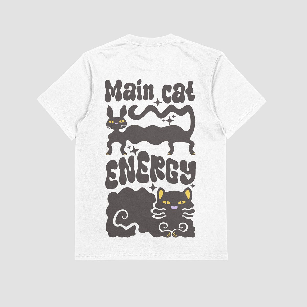 the eclipse & co. "main cat energy" oversized t shirt