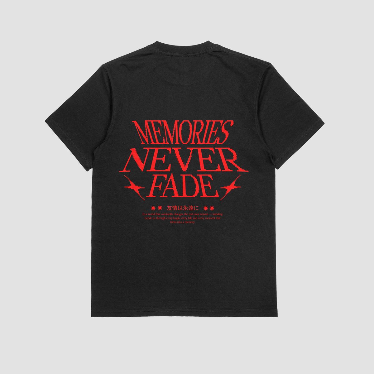the eclipse & co. "memories never die" oversized t shirt