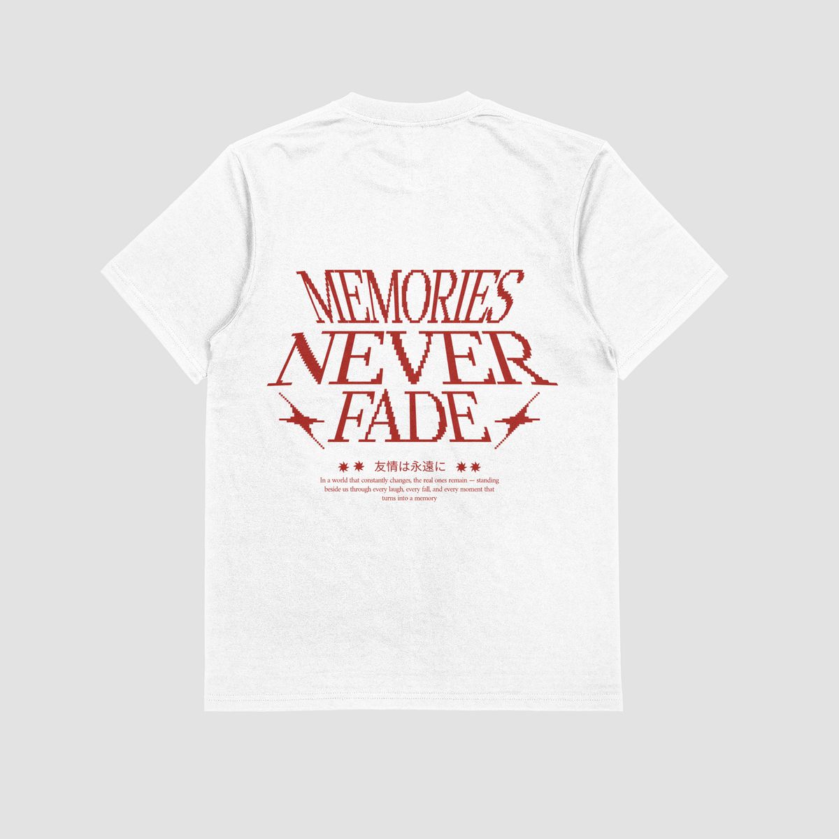 the eclipse & co. "memories never die" oversized t shirt