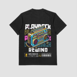 the eclipse & co. "playback" oversized t shirt