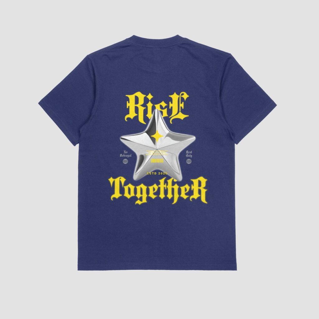 Home the eclipse & co. "rise together" oversized t shirt