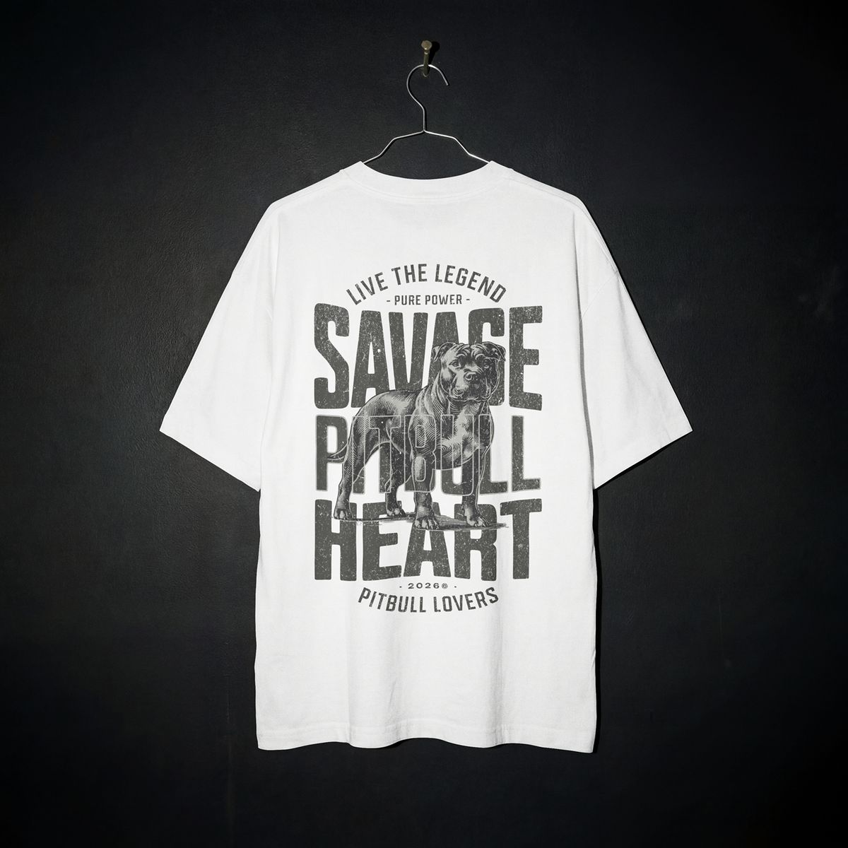 the eclipse & co. "savage pitbull" oversized t shirt the eclipse & co. "savage pitbull" oversized t shirt