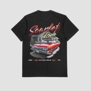 the eclipse & co. "scarlet ride" oversized t shirt