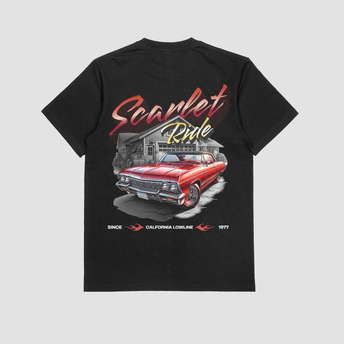 the eclipse & co. "scarlet ride" oversized t shirt