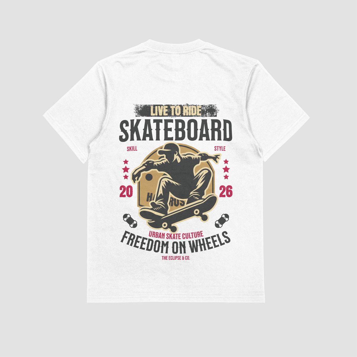 the eclipse & co. "skateboard" oversized t shirt the eclipse & co. "skateboard" oversized t shirt