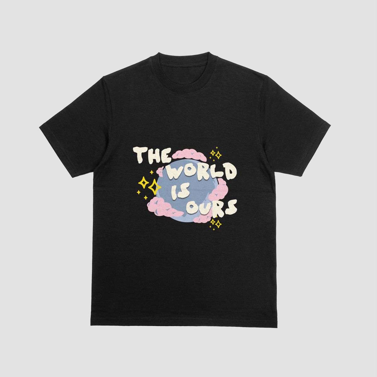 the eclipse & co. "the world is ours" oversized t shirt the eclipse & co. "the world is ours" oversized t shirt