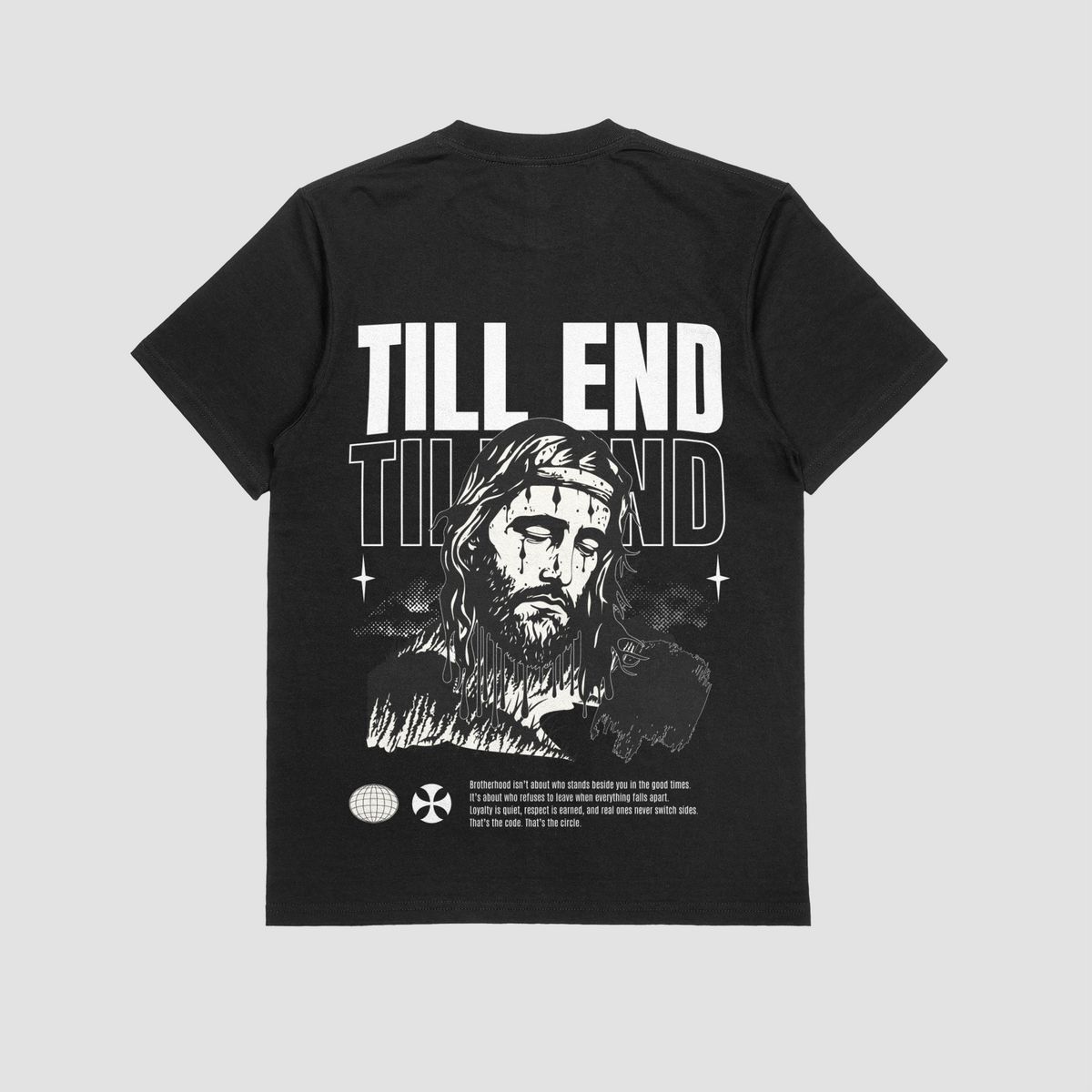 the eclipse & co. "till end" oversized t shirt the eclipse & co. "till end" oversized t shirt