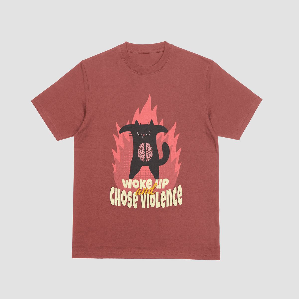 the eclipse & co. "woke up and choose violence" oversized t shirt