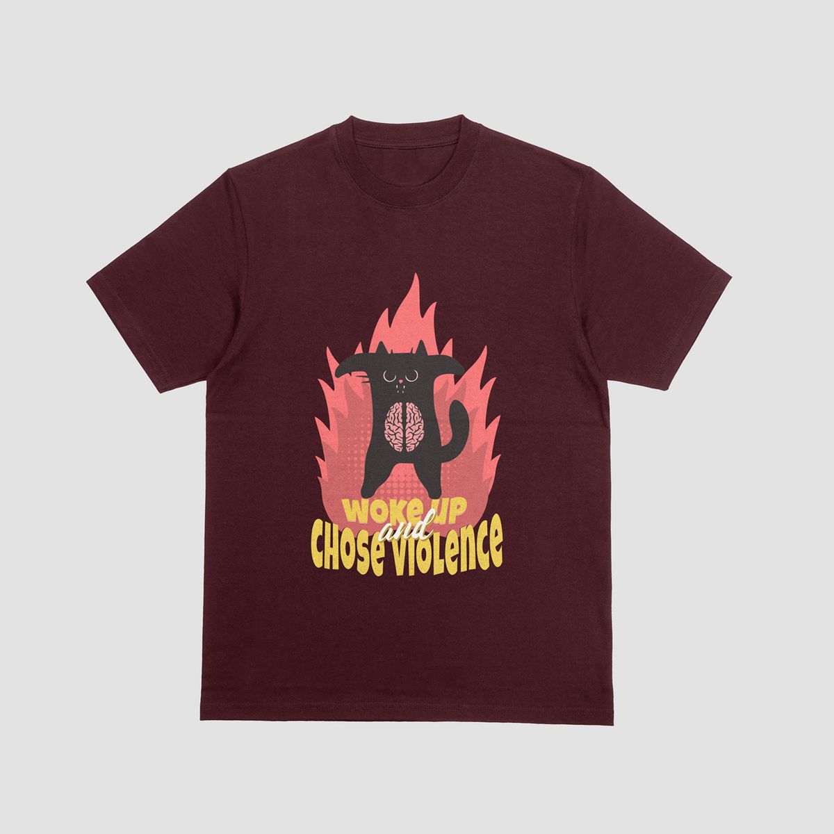 the eclipse & co. "woke up and choose violence" oversized t shirt