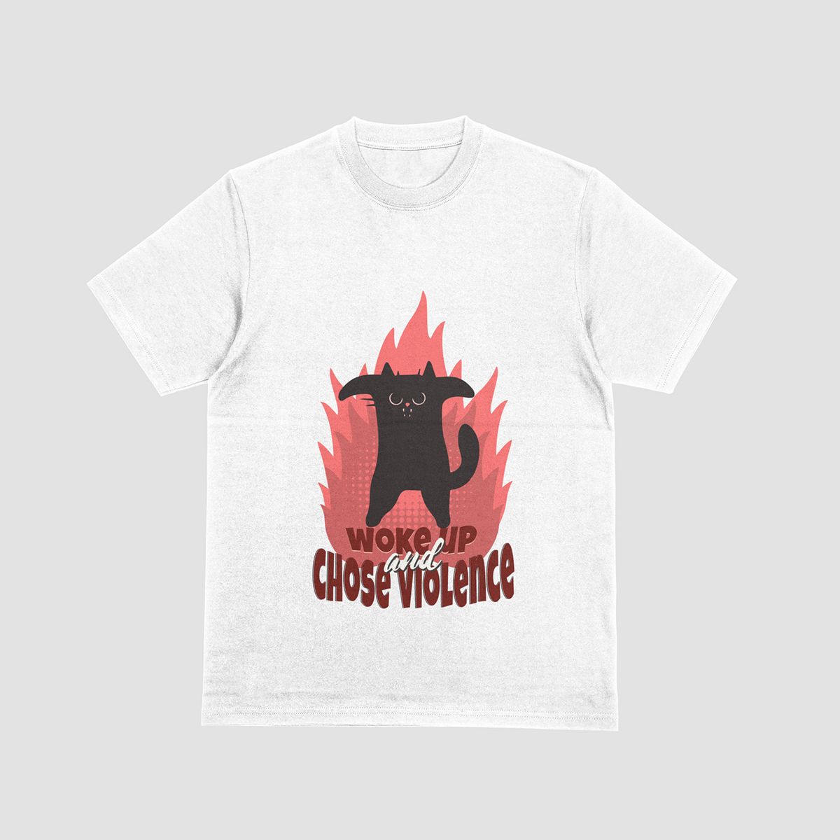 the eclipse & co. "woke up and choose violence" oversized t shirt